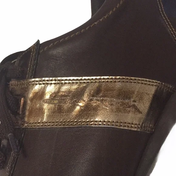 SANTONI Club Italian Leather Sneakers Sz 5.5 Women - Picture 4 of 15